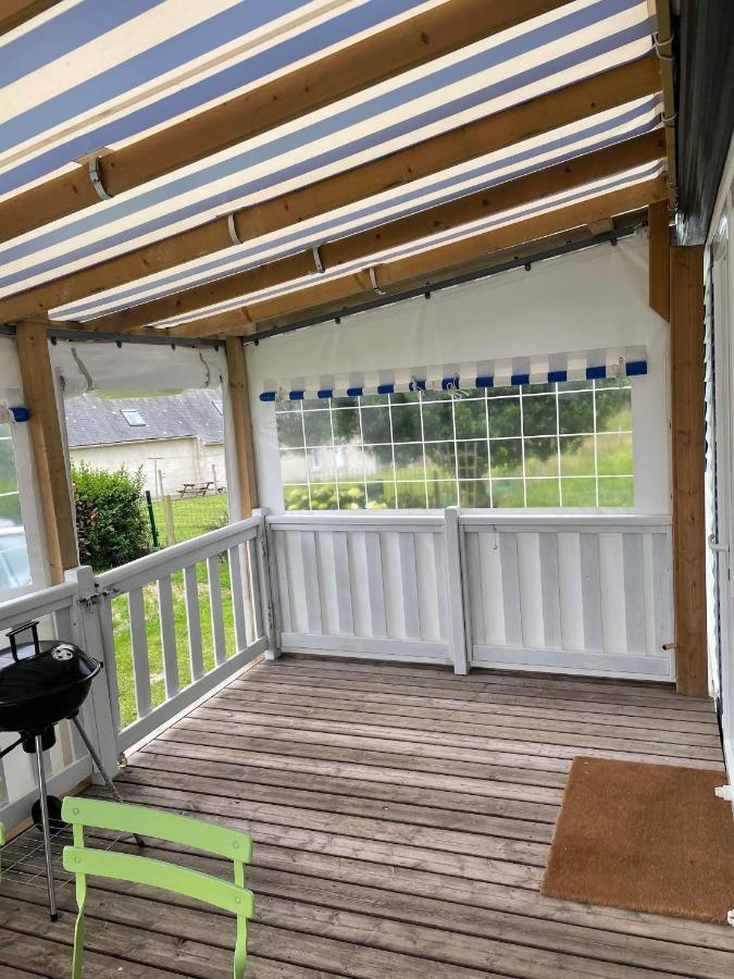 Mobil-Home 4/6 Personnes , Terrasse Couverte ,Piscine Chauffee . Biville-sur-Mer Buitenkant foto